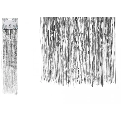 Image of Snow White XMAS 38 X 50CM ANGEL HAIR LAMETTA CARD SILVER