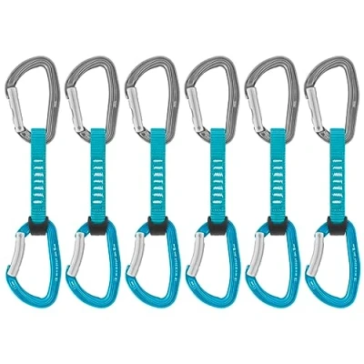 Image of Petzl, Djinn Axess 6 Pack, Back Of Six Robust Postponements For Climbing In Cliff, Multicolored, U, Unisex Adult