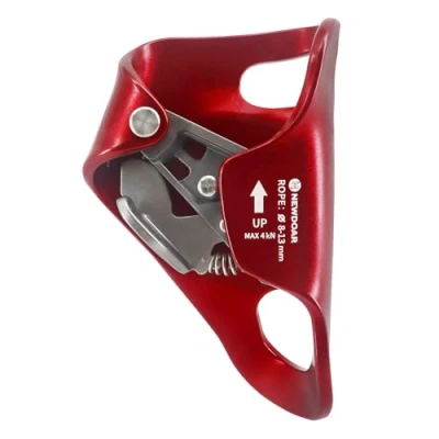 Image of NewDoar Rock Climbing Chest Ascender Abdominal for Vertical Rope CE Certified Clamp 8 13MM Red