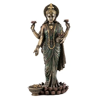 Image of Buddha Groove Lakshmi Hindu Goddess of Wealth, Prosperity, Wisdom and Fortune Statue