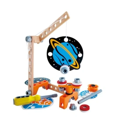 Image of Hape E3033 Junior Inventor Magnet Science Lab Wooden Building Set with 8 Experiments