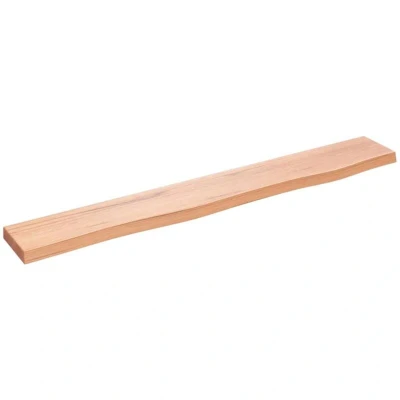 Image of vidaXL Wall Shelf Light Brown 80x10x2 cm Treated Solid Wood Oak