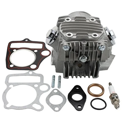 Image of GOOFIT Completed Cylinder Head Replacement for 4 Stroke 110cc Motorcycle Engine ATV Go Kart Dirt Bike