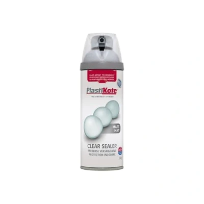 Image of Plasti kote 24002 400ml Premium Spray Paint Matt Clear Acrylic