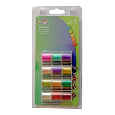 Image of Vaessen Creative Copper Wire Light 12x2.7m 0.46mm, Multi Colour, 2x2.5x2.5 cm