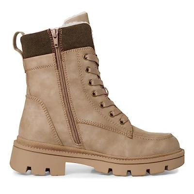 Image of Jana Women&#039;s Softline 8 26276 41 Multi Wide Comfortable Shoe Water Repellent Slip Warm Lining Ankle Boot, Taupe, 6 UK