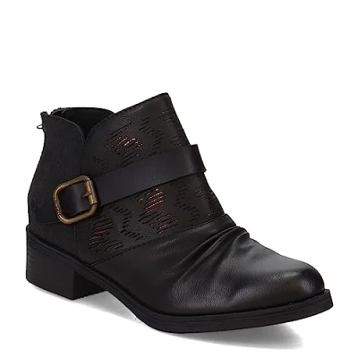 Image of Blowfish Malibu Women&#039;s Valari Ankle Boot, Blk Loca Sherf/Dertrattleprosp, 4 UK