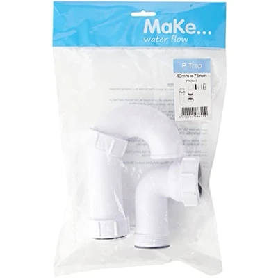 Image of MaKe PRO043 40mm Swivel P Trap , White