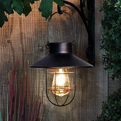 Image of VOUNEDA Vintage Garden Solar Light,Outdoor Hanging Lanterns,Solar Lanterns Outdoor Hanging,Solar Light with Warm LED Bulbs for Yard Patio Pathway