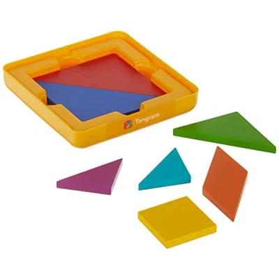 Image of Osmo Genius Tangram Ages 6 10 Use Shapes/Colors to Solve For Visual Puzzles (500+) iPad or Fire Tablet STEM Toy (Osmo Base Required Amazon Exclusive)