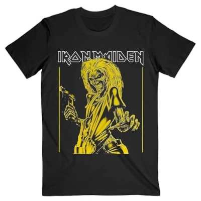 Image of Rock Off officially licensed products Iron Maiden Yellow Flyer T Shirt XL