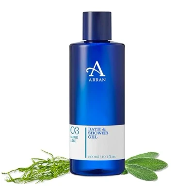 Image of Arran Seaweed &amp; Sage Luxury Scented Body Wash (300ml/10floz) Premium Bath Shower Gel with Warm Herbal Top Notes