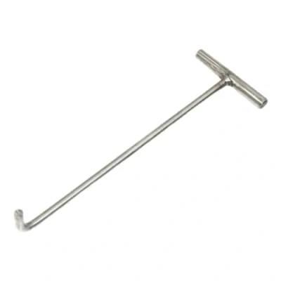Image of BLULILY Manhole Hook Lifting Tool Heavy Duty Lift Cover Drain Steel for Move