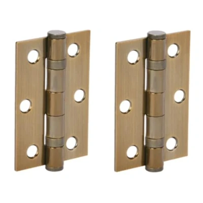 Image of HANDLEZONE® Door Hinges 1 Pair 76mm / 3 inch Ball Bearing, with Screws Antique Bronze