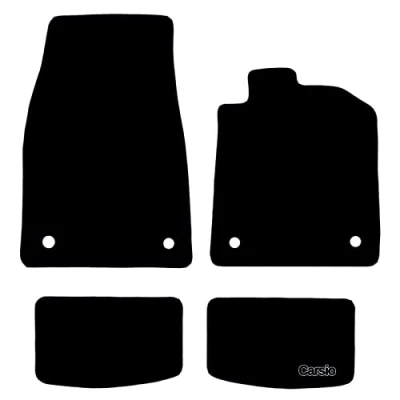 Image of Carsio Carpet Car Mats For AUDI E Tron GT 2020+ Onwards Tailored Fit Floor Mat Set Complete Accessory Black Custom Fitted All Weather, Anti Slip Backing &amp; Trim
