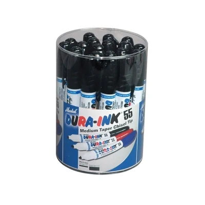 Image of Markal DURA INK 55 Medium Taper Marker Black (Tub 20) MKL96078