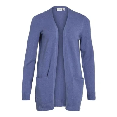 Image of VILA Viril OPEN LS Cardigan, Women&#039;s, Size: XS, Bijou blue