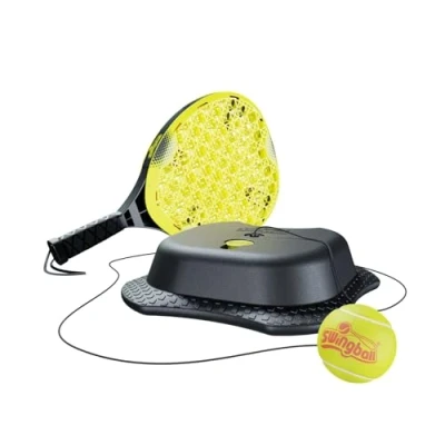 Image of Swingball 7289 Pro Reflex Tennis Trainer, Black &amp; Yellow