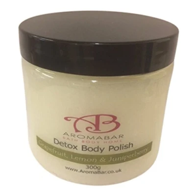 Image of Detox Dead Sea Salt &amp; Coconut Oil Body Polish Scrub 400g Contains Grapefruit, Lemon and Juniperberry Pure Essential Oils 100% Natural Product Packed with Minerals moisturising