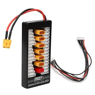 Image of WANGCL RC XT60 Parallel Charging Board Balance Charger Expansion Plug Compatible with 2 6S LiPo Batteries