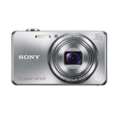 Image of Sony Cyber Shot DSC WX200 Compact Digital Camera 18.2 Megapixels Zoom 10 x Silver (Renewed)