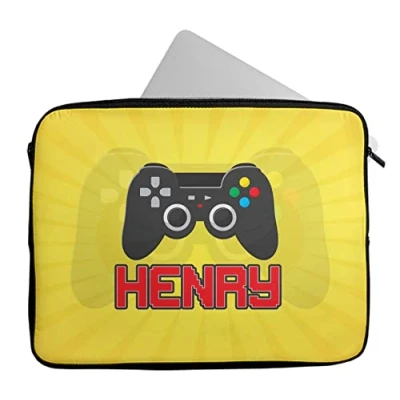 Image of Personalised Any Name Gaming Design Laptop Case Sleeve Tablet Bag Chromebook Gift 392 (16 17 inch)