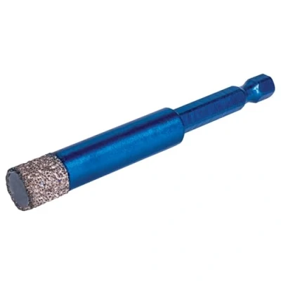 Image of Mexco Wax filled Diamond Tile Drill Bit with Hex Fit for Drilling Porcelain, Ceramic, Stone 12mm