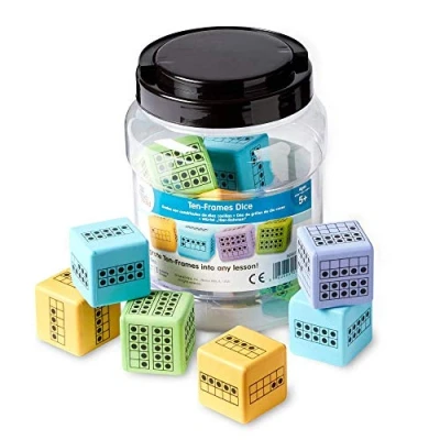 Image of Learning Resources Ten Frames Dice Game, 86887