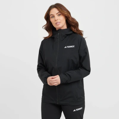 Image of Adidas Terrex RAIN Waterproof jacket, Women&#039;s, Size: XS, Black