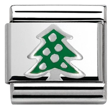 Image of Nomination SilverShine Christmas Tree Charm Stainless Steel