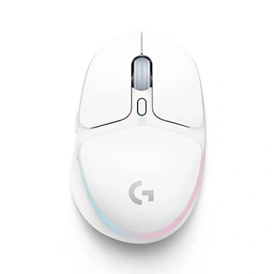 Image of Logitech G G705 Wireless Gaming Mouse, Customisable LIGHTSYNC RGB Lighting, LIGHTSPEED Wireless, Bluetooth Connectivity, Lightweight, PC/Mac/Laptop White Mist