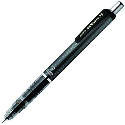 Image of ZEBRA Mechanical Pencil DelGuard 0.5mm, Honeycomb Gray Body (P MA85 HGR)