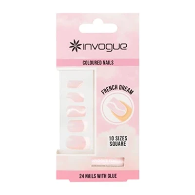 Image of Invogue French Dream Square Nails (24 Pieces)