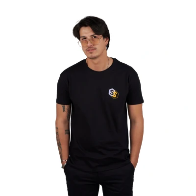 Image of Superb Mens Short sleeve round neck t shirt Born To Be SPRBCA 2202 man Black Cotton Size Small