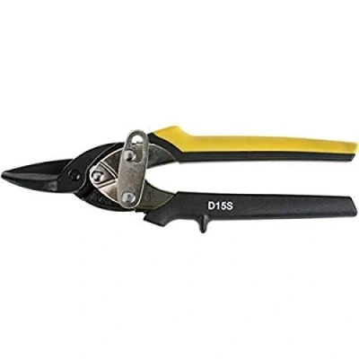 Image of Bessey D15S BE Straight Right Left Cut Compact Aviation Snip, Yellow/Black by