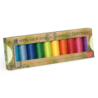 Image of Gütermann Creative Set, Sew All Thread rPET, Assorted, One Size