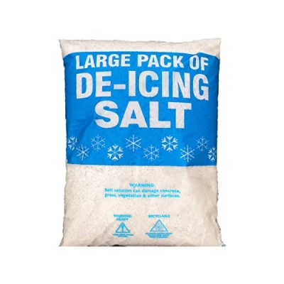 Image of White De icing Rock Salt/Grit for ice, snow, melting 25kg Bag