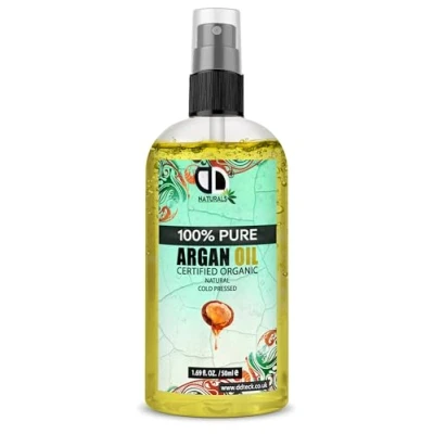 Image of Argan Oil 100% Moroccan Pure Natural for Face &amp; Body Rich in Vitamin E Healthy Skin, Hair Nails No Parabens or SLS Vegan, Cruelty Free (50ml Spray)