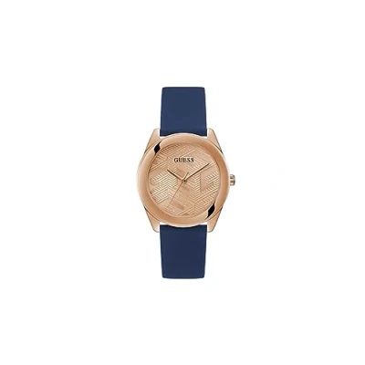 Image of Guess Cubed Watch Rose goldcoloured, Women&#039;s, Size: One Size, gold coloured