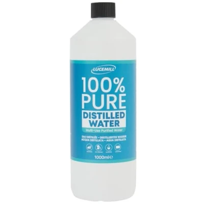 Image of Lucemill Distilled Water 1 Litre for CPAP Machines, Irons, Cleaning Machines and More Made in the UK