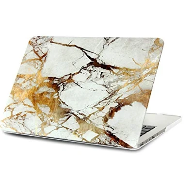 Image of FINDING Case MacBook Pro 13&quot; Retina without CD Matte Soft Touch Plastic Hard Shell Cover for 13 No Drive (2015/2014/2013/2012 End) Model: A 1425/ 1502 Golden marble