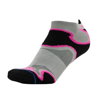 Image of Mens and Women&#039;s 1 Pair 1000 Mile Multi Sport Fusion Socklet Socks Silver / Pink 6 8.5 Ladies