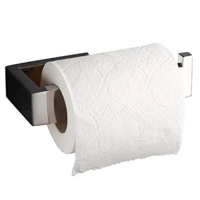 Image of Flybath Toilet Roll Holder Without Cover SUS 304 Stainless Steel Stylish Bathroom Paper Tissue Wall Mounted, Mirror Polished