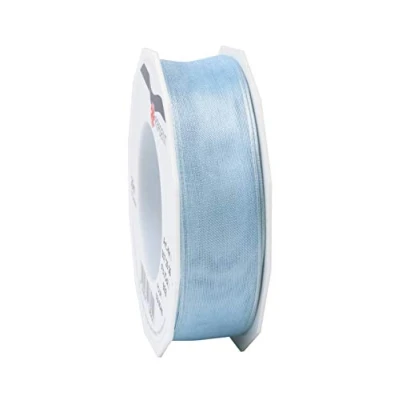 Image of Präsent Four Seasons Organza Wired Edge Ribbon Crystal 25 mm Width, m Length