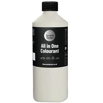 Image of Scratch Doctor All in One Leather Colourant Self Seal Dye Repair Paint for Furniture, Sofas, Car Seats (Light Cream, 500ml)