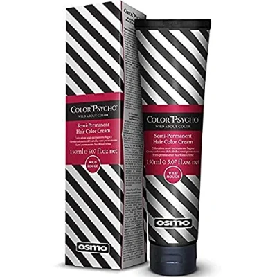 Image of Color Psycho Tamer Semi Permanent Hair Cream, Wild Rouge 150 ml
