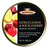 Image of Simpkins Citrus Lemon &amp; Sour Cherry Drops Pack of 6