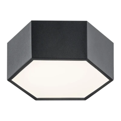 Image of Arizona 15cm Flush Ceiling Light Black Structure