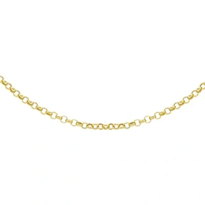 Image of Carissima Gold Women&#039;s 9ct Yellow Round Belcher Chain Necklace 46cm/18&quot;