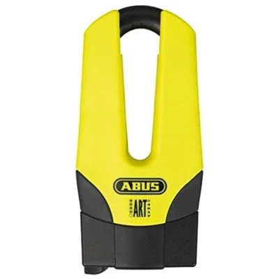 Image of ABUS brake disc lock Granit Quick 37/60 Maxi + Mini motorbike with security level 15 13 mm thick shackle 70 height, yellow